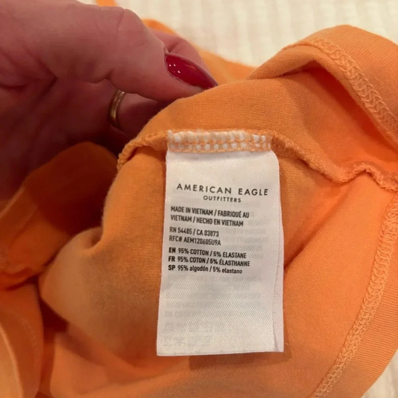 American Eagle Womens Convertible Strap Tank Top Orange Size Medium - Picture 5 of 5